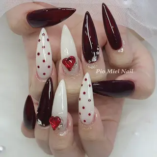 ロング カラー HANA 長さだしのネイルデザイン