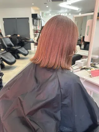 ミディアム 韓国ヘア×ハイトーン AYA💫のヘアスタイル