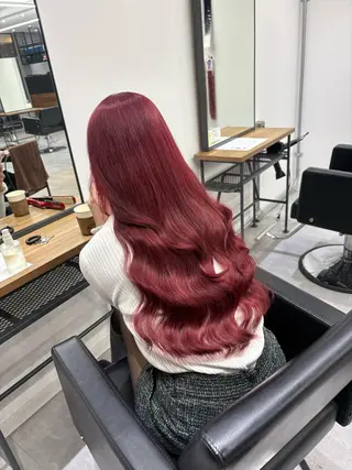 ロング SAKI🫧透明感 カラー&エクステのヘアスタイル