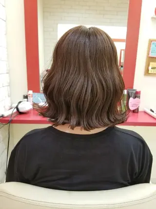 ミディアム カラー Le Lien カジのヘアスタイル