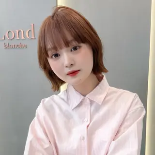 ショート ボブ韓国風レイヤー 錦糸町/畠中ケントのヘアスタイル
