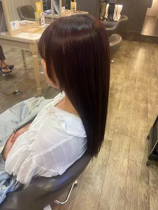 ロング 長嶋 花梨のヘアスタイル