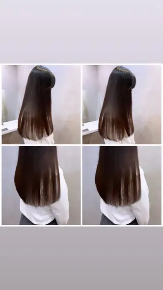 ロング 韓国🎀レイヤー/艶 髪/縮毛矯正/ユリナのヘアスタイル