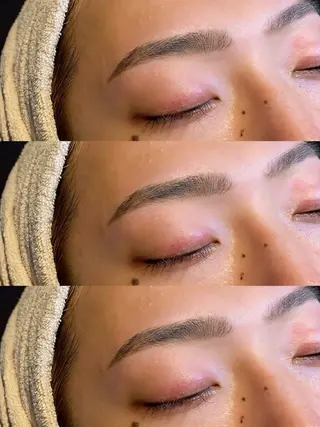 アイブロウ 吉田 莉子のヘアスタイル