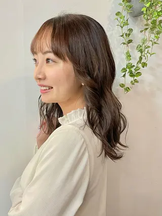 セミロング カラー ツヤ美髪💐 髪質改善/高山愛来のヘアスタイル