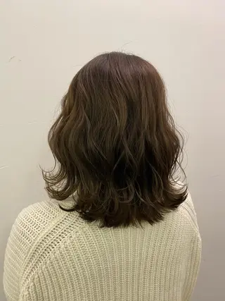 ミディアム カラー brace今里店店長 加井直樹のヘアスタイル