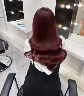 カラー 暖色/艶カラー/ エクステ/ユリヤのヘアスタイル