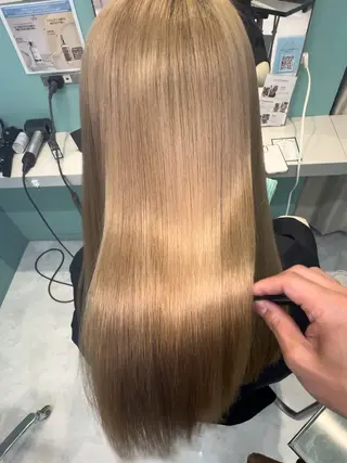 ロング 髪質改善&縮毛矯正 池本 有宏のヘアスタイル