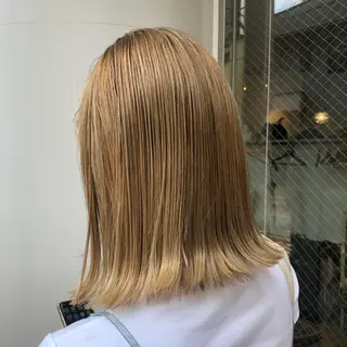 ミディアム カラー パーマ ヘアアレンジ BRUNTJET所属・MAEDA MADOKAのヘアスタイル