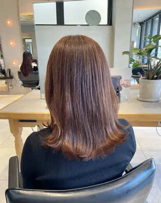 ミディアム カラー ヘアアレンジ 艶髪/レイヤーカット 🐣misakiのヘアスタイル