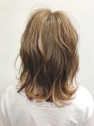 ミディアム カラー 池田 雄太 ✨美髪縮毛矯正✨のヘアスタイル