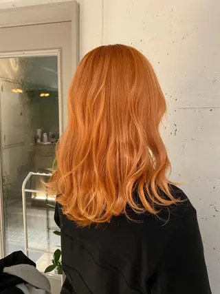 セミロング カラー ナチュラル/韓国💎 haruka 💎のヘアスタイル