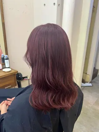 セミロング 店長🩷艶カラー 🧡💛リサ🫧のヘアスタイル