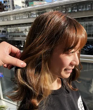 ロング カラー ヘアアレンジ 美容室sand 横浜のヘアスタイル