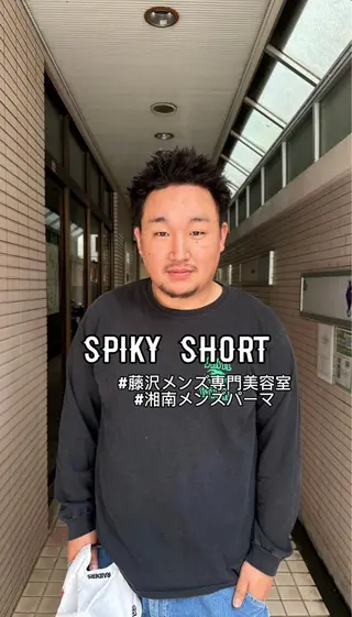 ミディアム パーマ メンズ パーマ職人 渡邊　優雅のヘアスタイル