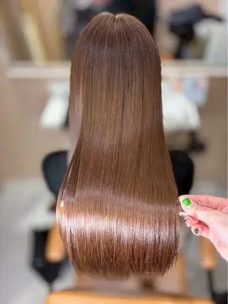 ロング パーマ 🩶医療×美髪‎🤍 完全個室髪質改善のヘアスタイル