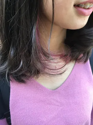 ミディアム カラー Michel by chainon ミッシェルバイシェノン所属・美髪職人/傷ませない カラー/橋本拓弥のヘアスタイル