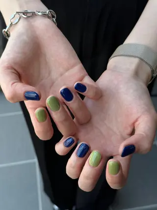 ショート lamp nail modelのネイルデザイン