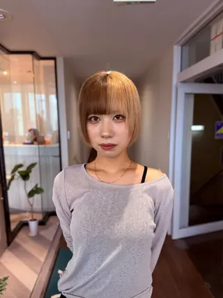 ショート カラー befine所属・石岡 政宗のヘアスタイル