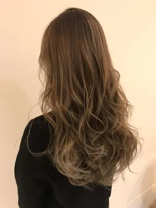 ロング カラー シールエクステ⭐️ オオミタクヤのヘアスタイル