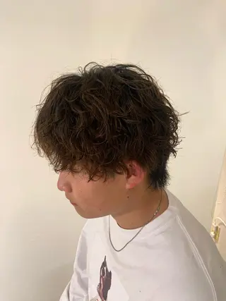 ショート パーマ メンズ UNU【ユヌ】所属・*UNU* RICOのヘアスタイル