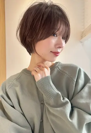 ショート カラー 【レイヤー/ボブ】 落合 歩夢のヘアスタイル