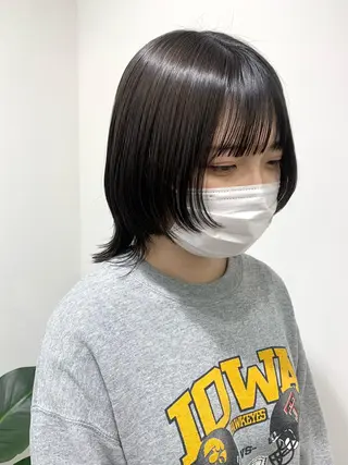 ミディアム カラー レイヤー ハイトーン 暖色⭐︎KANAKOのヘアスタイル