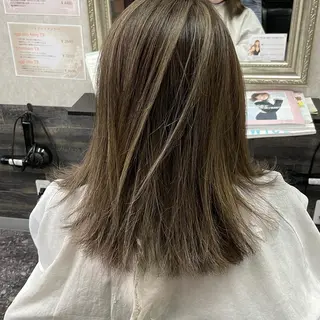 セミロング カラー N-plants 楓のヘアスタイル