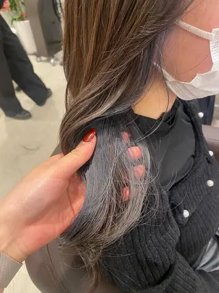 ロング 🎀調布仙川透明感オ リーブカラー干莉🎀のヘアスタイル