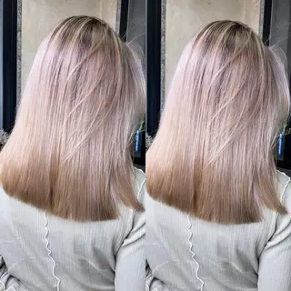 セミロング カラー 色気グレージュ 🤍kosuke🤍のヘアスタイル