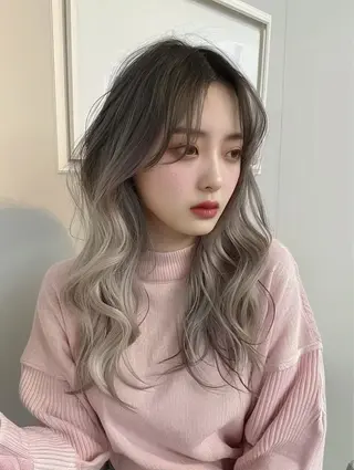 カラー Hair&Eye Laffin.のヘアスタイル