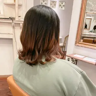 セミロング gram岡崎南 KYOKOのヘアスタイル