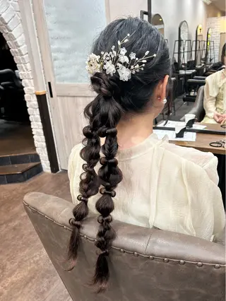 ロング ヘアアレンジ 🦄🩵YUNA 🩵🦄のヘアスタイル