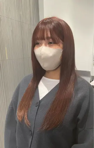 ロング カラー KANGOLSALON 富山セントラル所属・松井 亜美のヘアスタイル