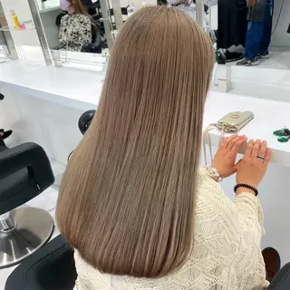 カラー 似合わせ💗透け感 💗うる艶カラー💗のヘアスタイル