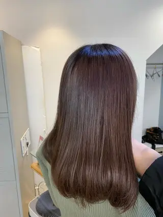 セミロング カラー パーマ ヘアアレンジ メンズ キッズ ネイル マツエク・マツパ アイブロウ 暖色系/透明感 治野心のヘアスタイル