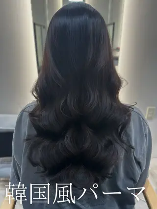 ロング 韓国風パーマ/ 韓国ヘア/大森千寛のヘアスタイル