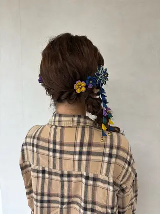 ロング ヘアアレンジ Nana/ヘアセット /眉毛カット〻のヘアスタイル