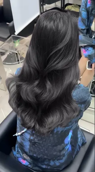 ロング カラー ヘアアレンジ 菜千 カラー/巻き髪💕のヘアスタイル