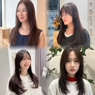 セミロング 前田 流星のヘアスタイル