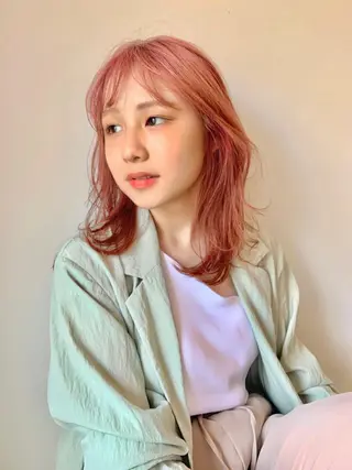 セミロング カラー ufu所属・🫧KOWATA KASUMI🫧のヘアスタイル