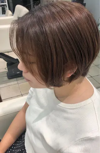 ショート 本山　くせ毛のカット 尾島光季のヘアスタイル