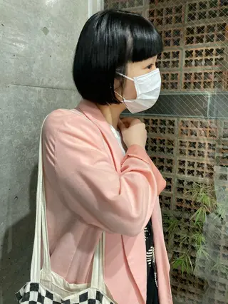 ショート ロングパーマ木村 ボブパーマのヘアスタイル