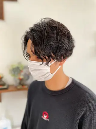 パーマ メンズ edA所属・竹内 央のヘアスタイル