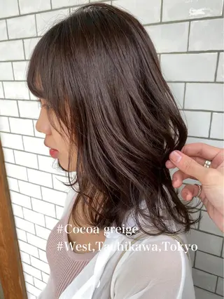 ミディアム カラー 竹嶌 健吾のヘアスタイル