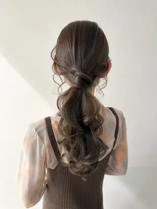 ロング カラー ヘアアレンジ autre所属・大久保 ひでなりのヘアスタイル