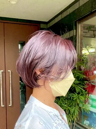 ショート カラー ✂︎cadre✂︎ 🪶かまだれいし🪶のヘアスタイル