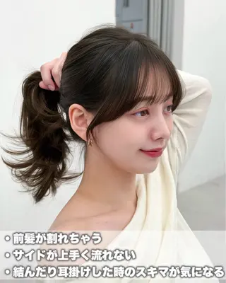 ロング カラー 韓国ヘア　紗希 🦋のヘアスタイル