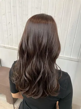 セミロング カラー ヘアアレンジ 前髪顔周り✂️店長 ❤️アマミヤ❤️のヘアスタイル