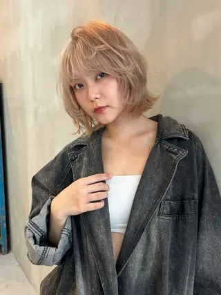 ショート カラー ショート/ボブ専門 宮脇美奈/南船場のヘアスタイル